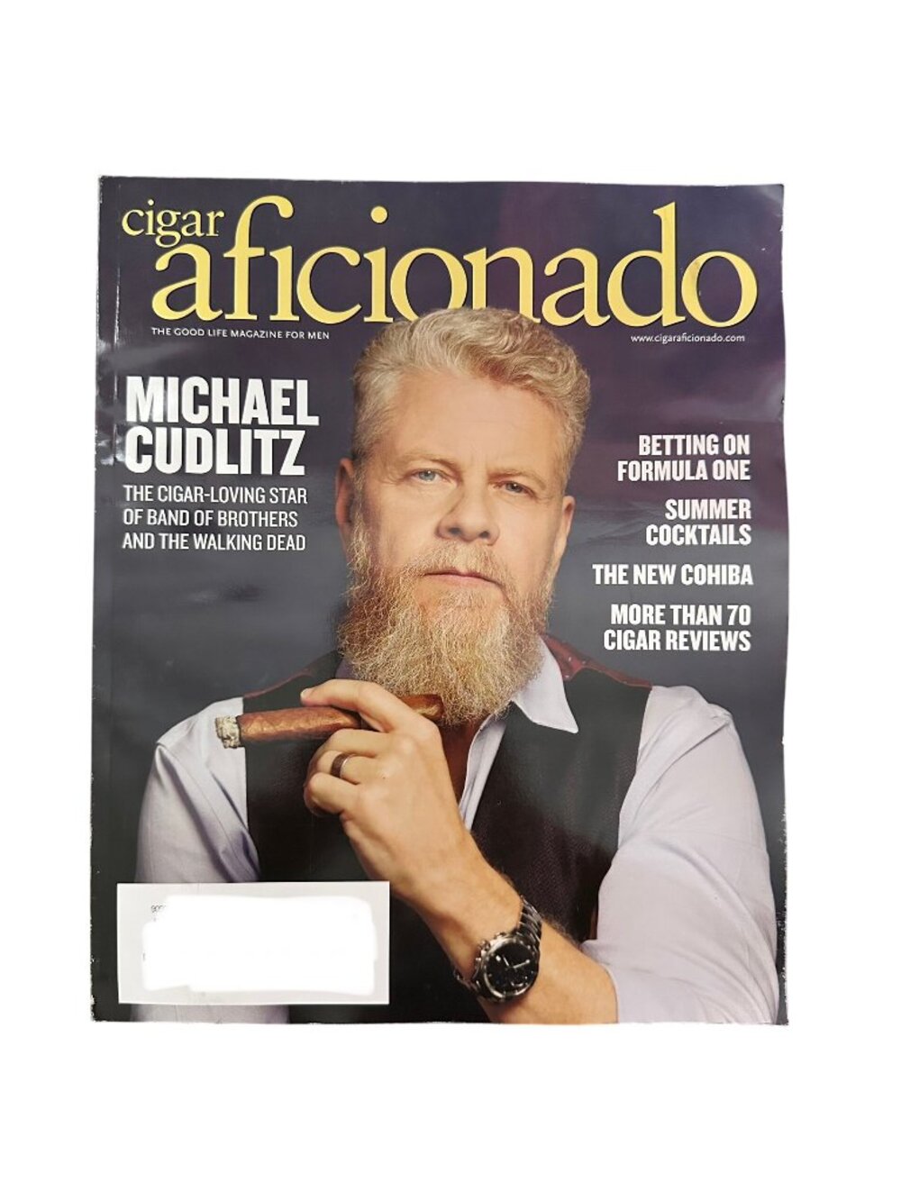 Cigar Aficionado Magazine May June 2025 Michael Cudlitz Formula One Cohiba
